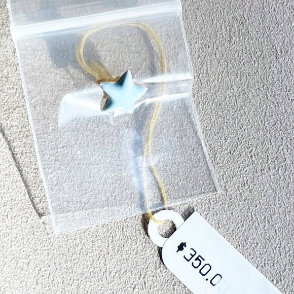 NWT Alison Lou Light Blue Star Stud Earring - Picture 6 of 7